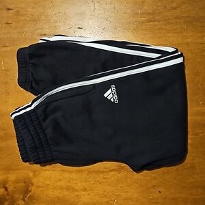 Adidas Black and White Sweat Pants. Boys size Small.